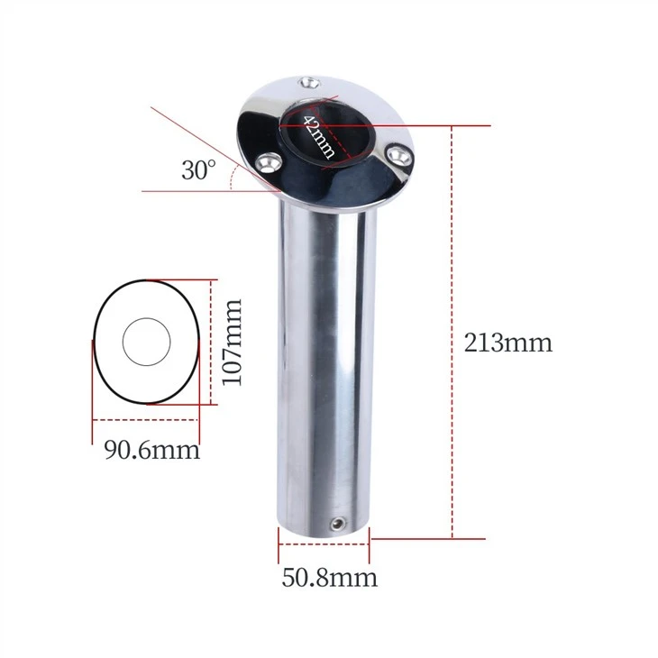 Stainless Steel Fishing Flush Mount Rod Holder